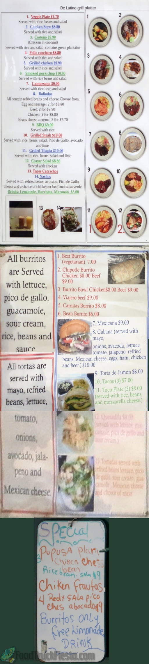 dc latino grill menu